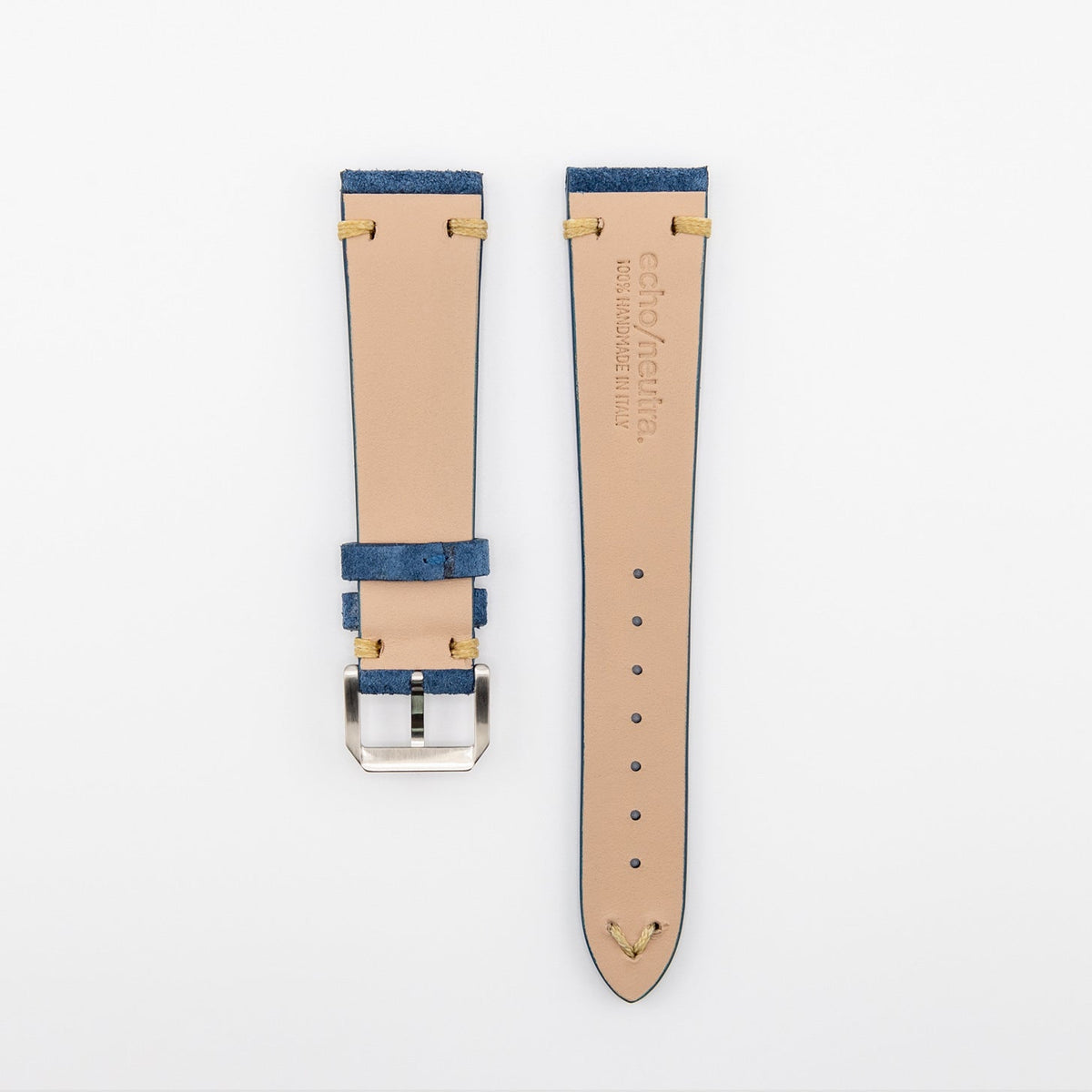 Vintage scamosciato Blu-Beige