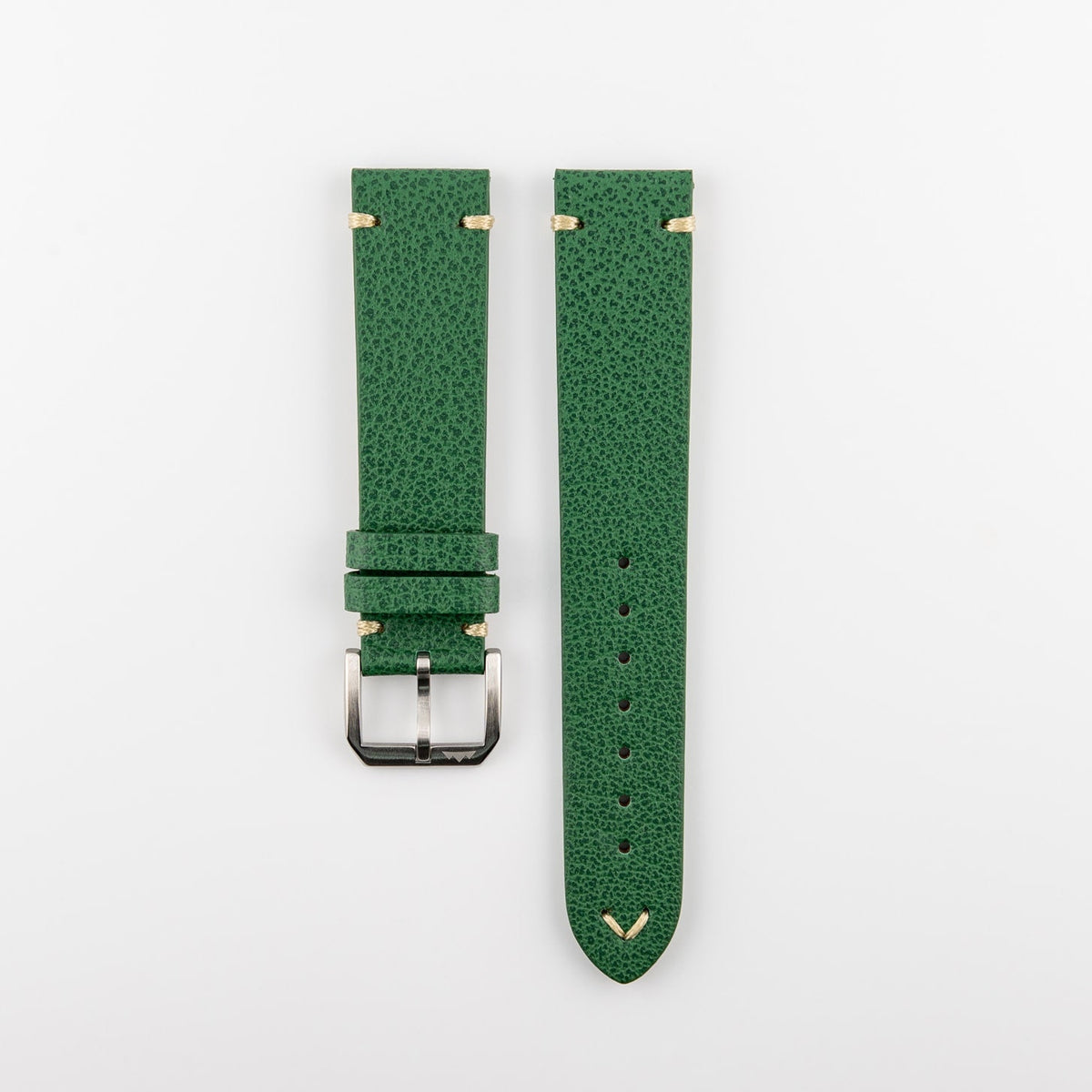 Cinturino in pelle verde Vintage