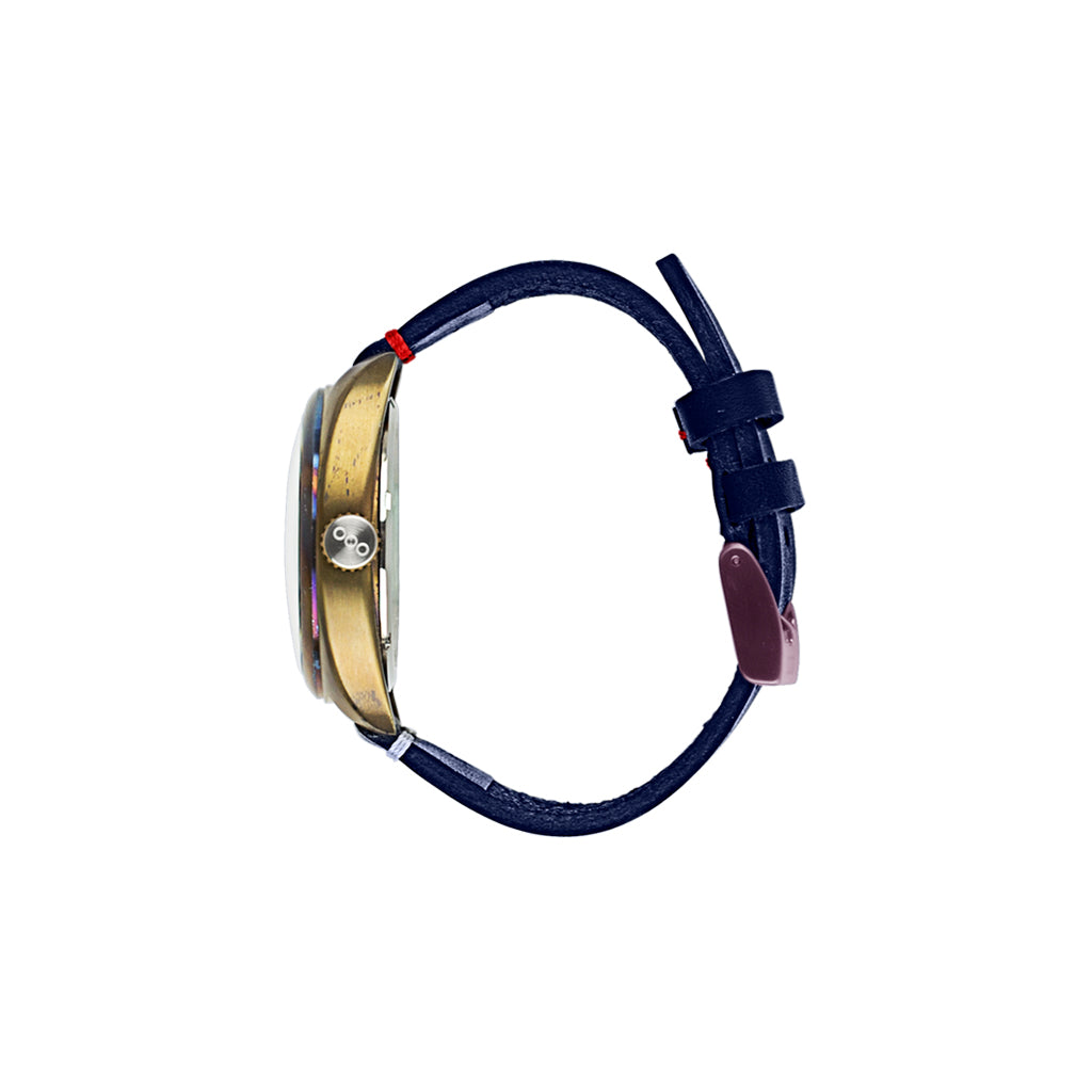 Torpedine 3H Ocean Blue Leather Band