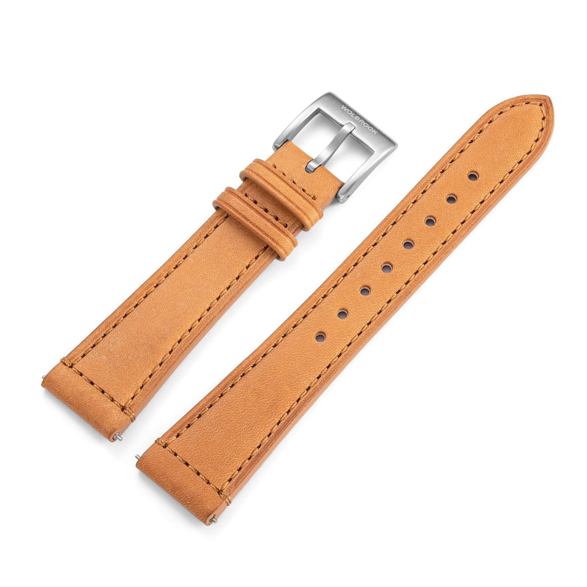 Outrider Automatic Watch – Black Vintage, No Date - Camel Leather Strap