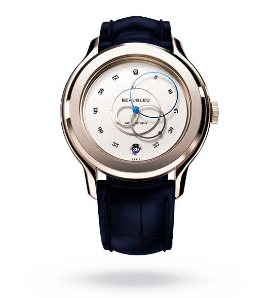 Ecce Lys - Leather strap - Caiman Blue