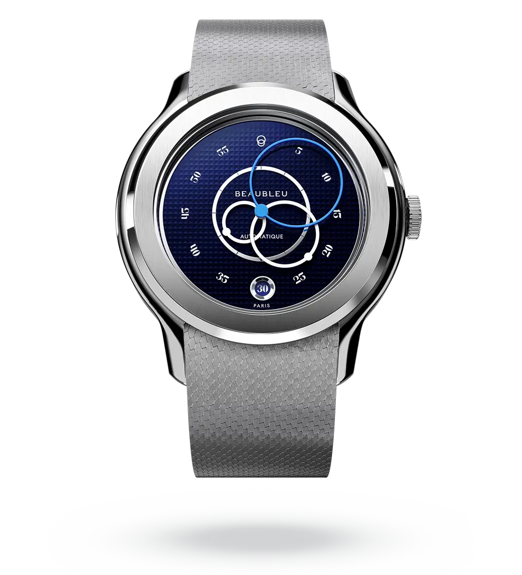 Ecce Smalt - Leather strap - Grained Blue