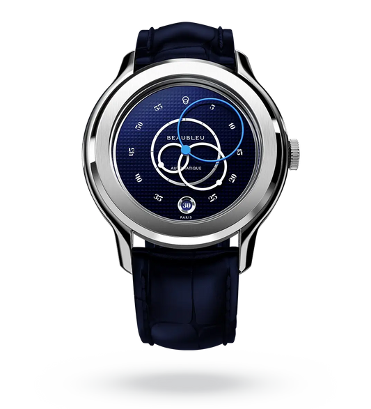 Ecce Smalt - Leather strap - Caiman Blue