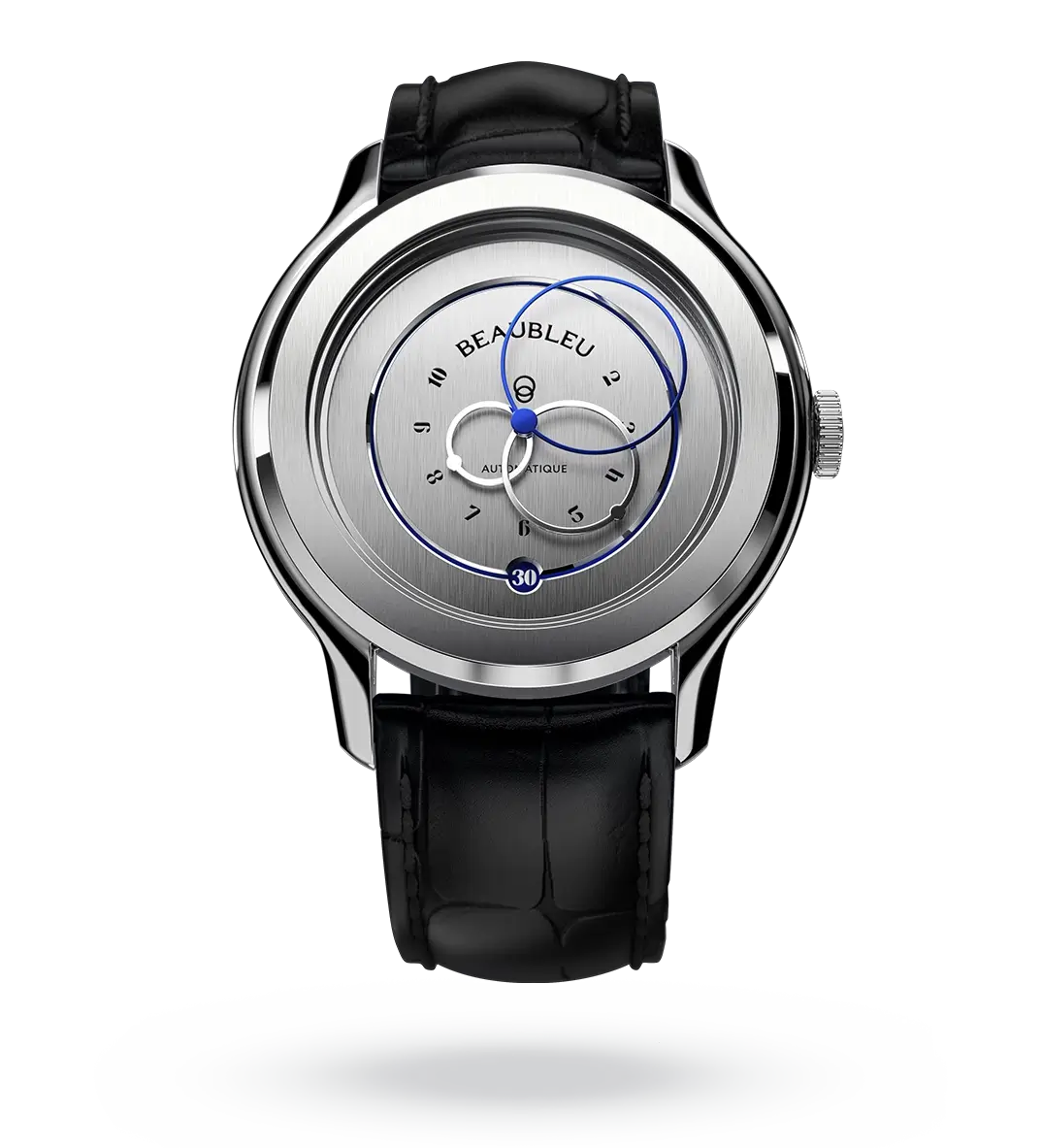 Ecce Vesperal - Leather strap - Caiman Black