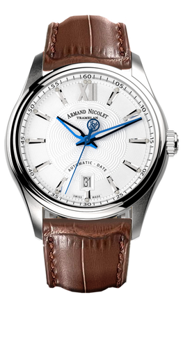 automatic mechanical white watch