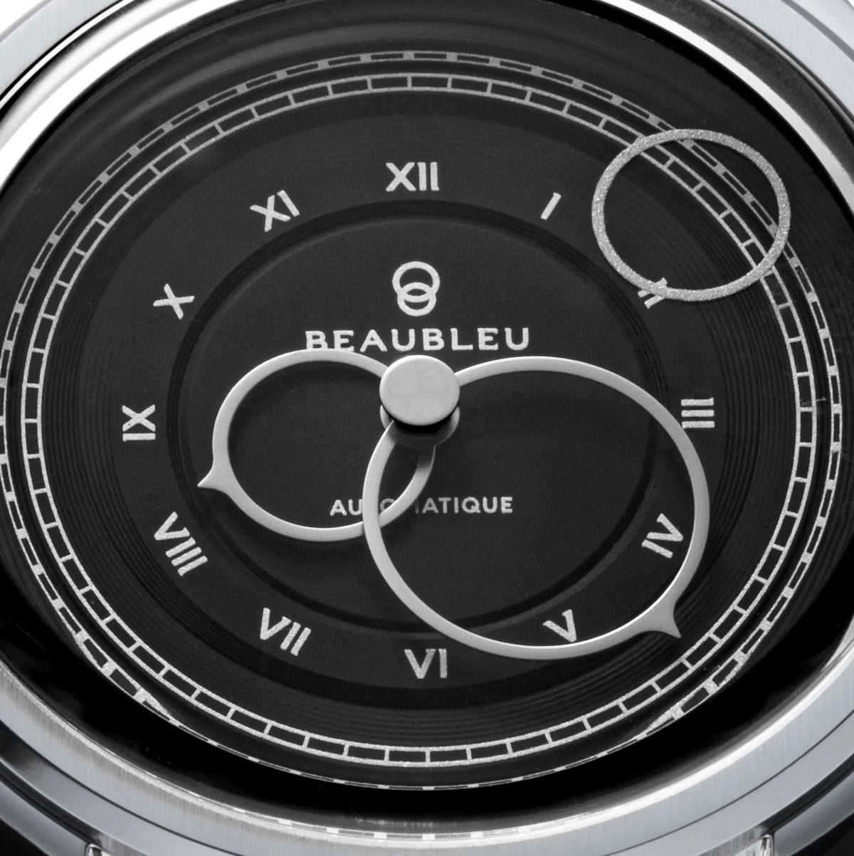 La Pièce n°1 - Graphite - Leather strap - Caiman Black