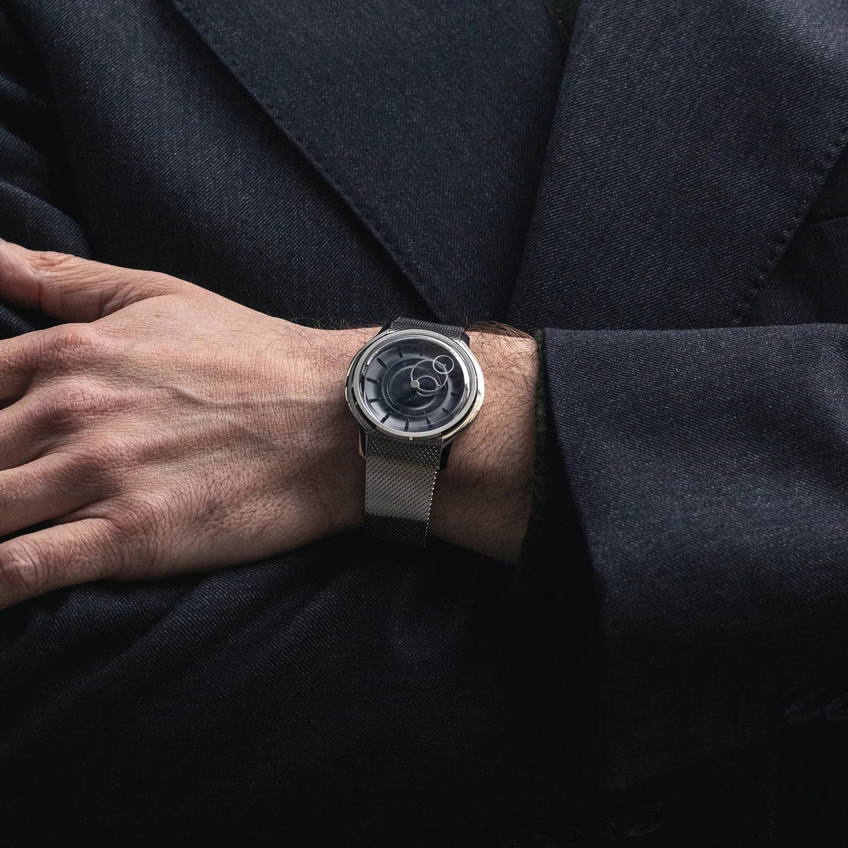 La Pièce n°2 - Black - Leather strap - Grained Black