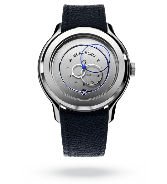 Ecce Vesperal - Leather strap - Grained Blue