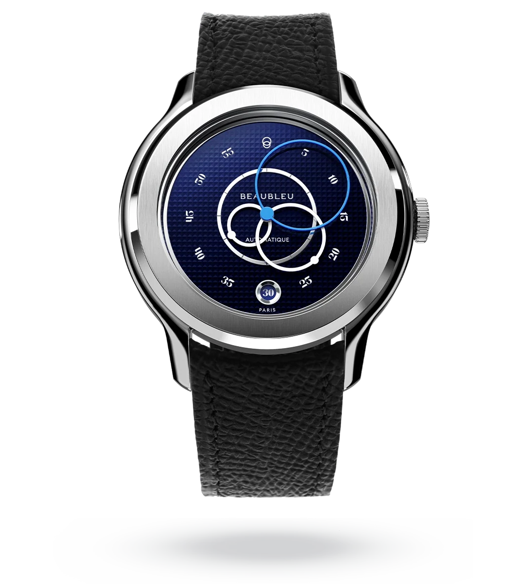 Ecce Smalt - Leather strap - Caiman Blue