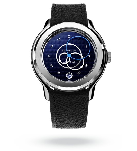 Ecce Smalt - Leather strap - Grained Black