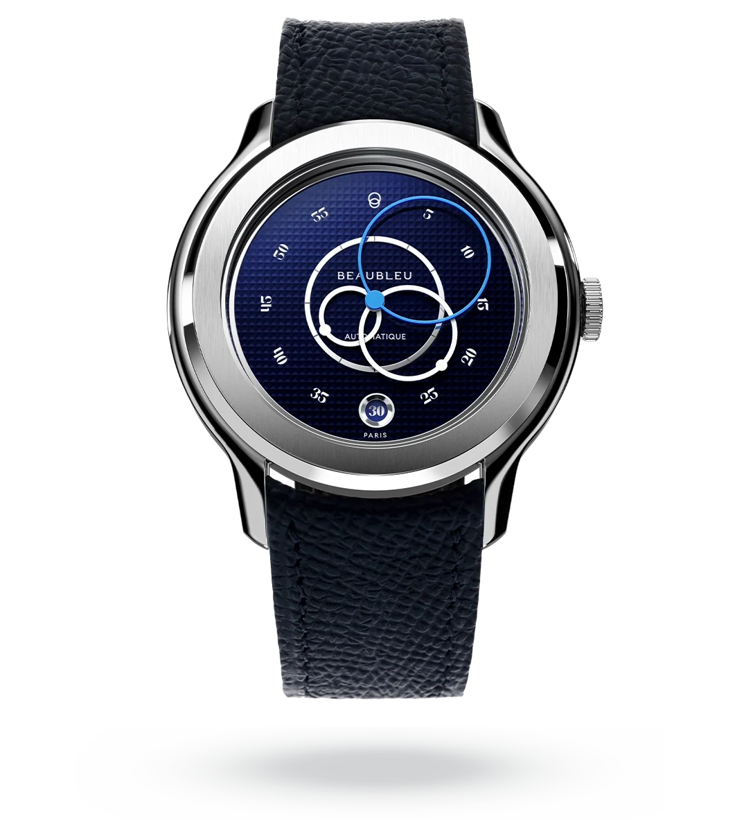 Ecce Smalt - Leather strap - Caiman Black