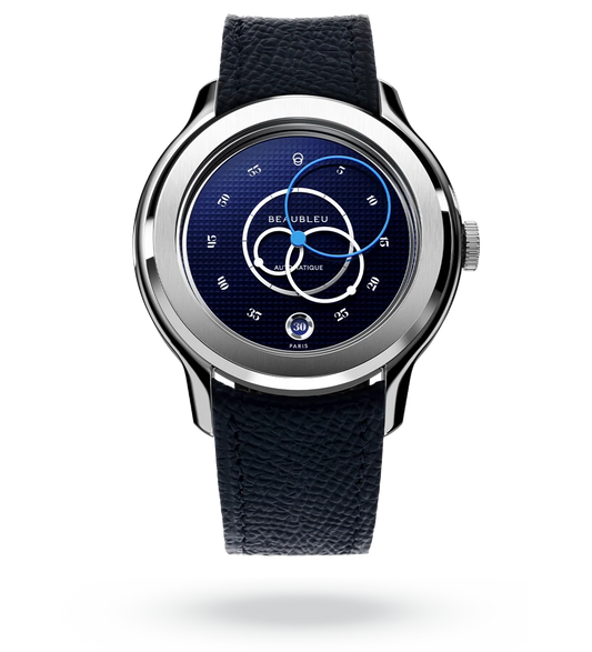 Ecce Smalt - Leather strap - Grained Blue