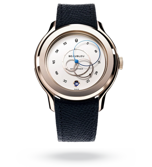 Ecce Lys - Leather strap - Grained Blue