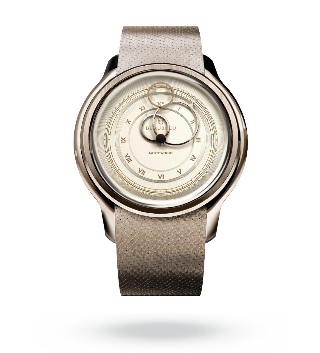 La Pièce n°1 - Champagne - Rose Gold Steel Strap