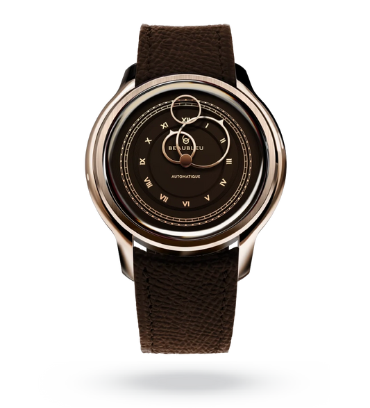La Pièce n°1 - Moka - Leather strap - Grained Brown