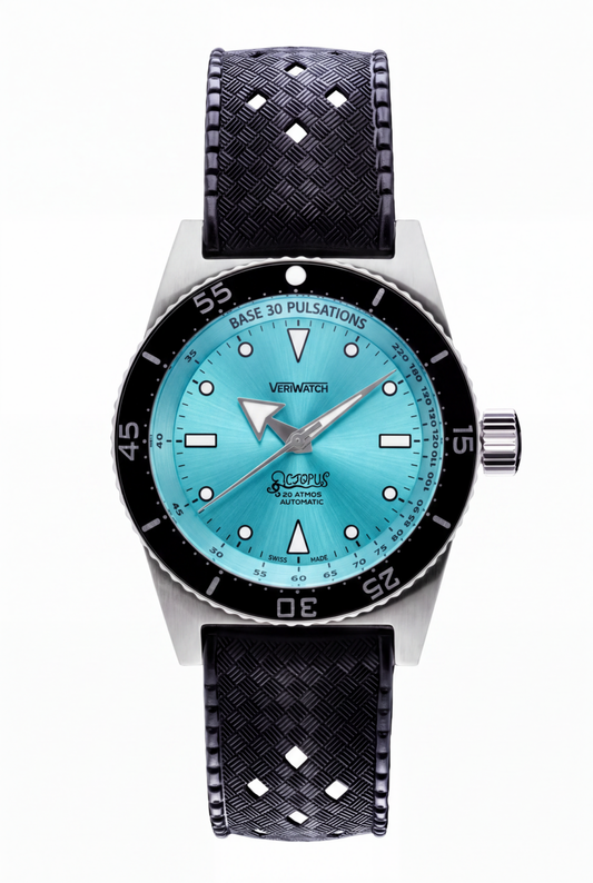 Octopus 1973, No Date "Summer Blue" - VeriWatch - Orologi Subacquei Diver Medicali